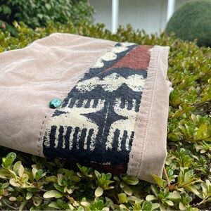 Upcycled Cow girl We The Free Corduroy flare pants high waisted size 28